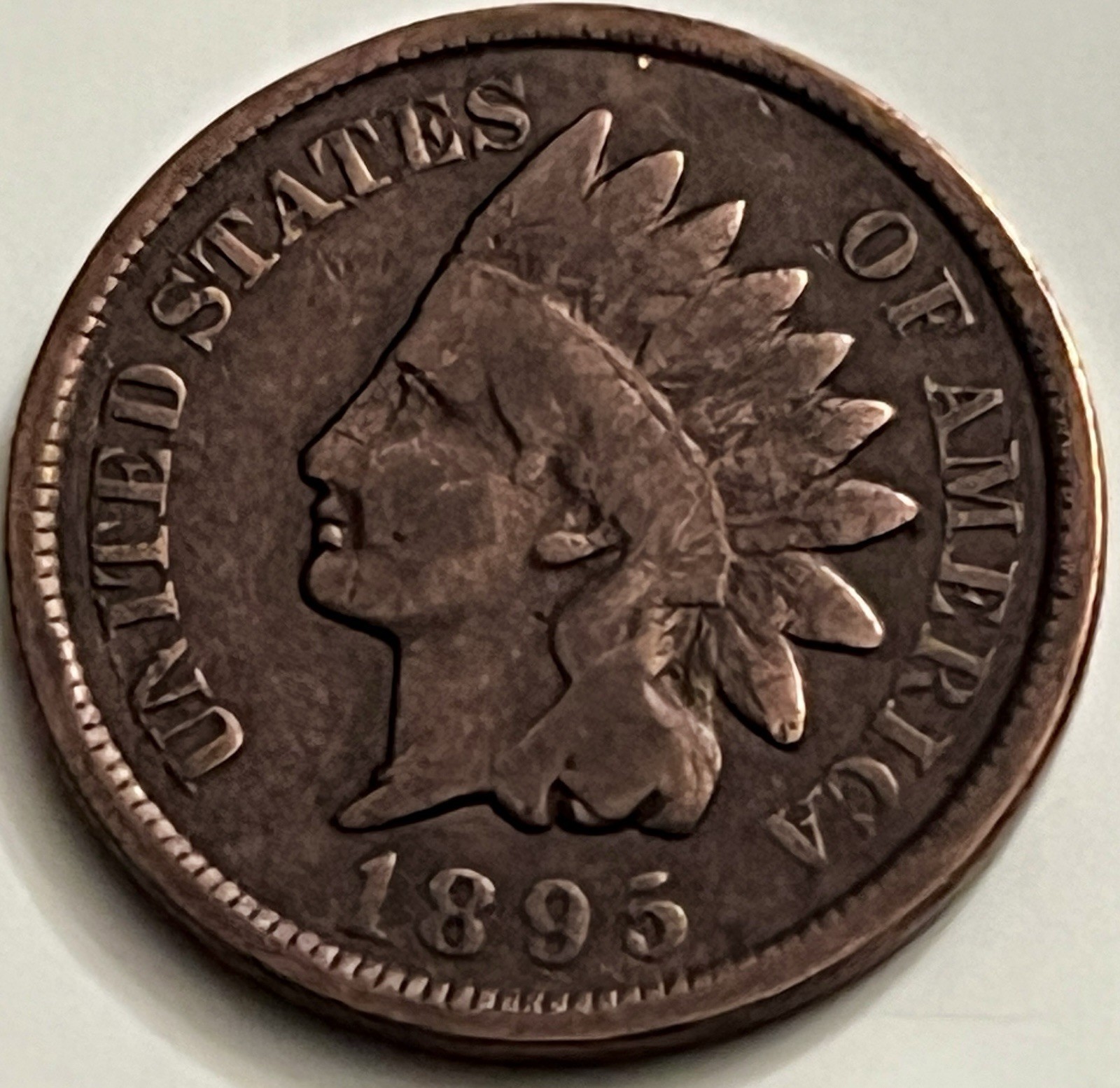 1895 Indian Head Cent VG Details Bold Reverse Clean Circulated BN1299