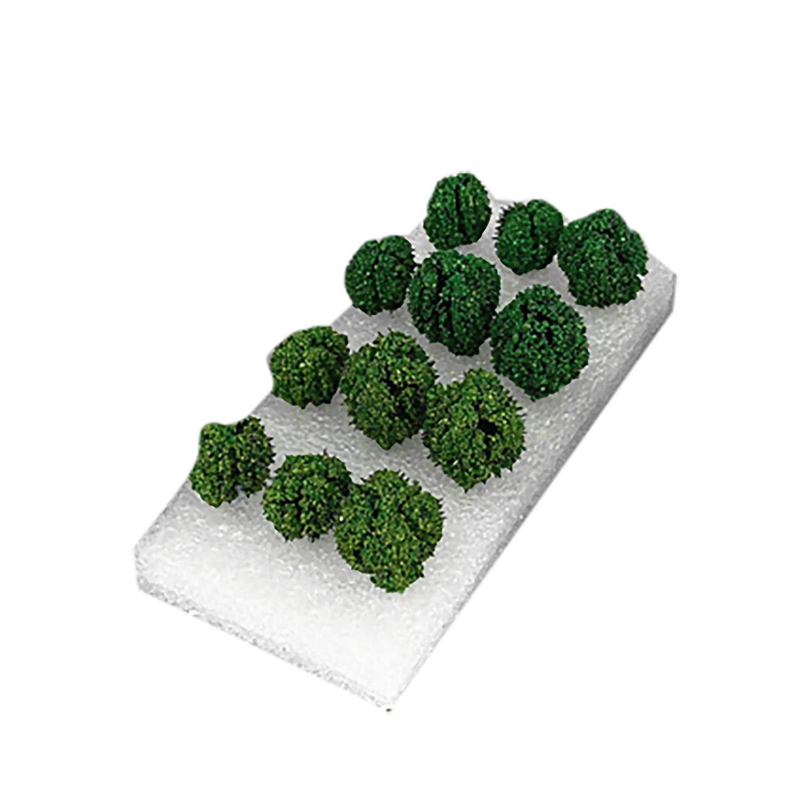 12Pcs Simulation Bush Tree Model Miniature Scene For 1:35/1:48/1:72/1:87 Scale e