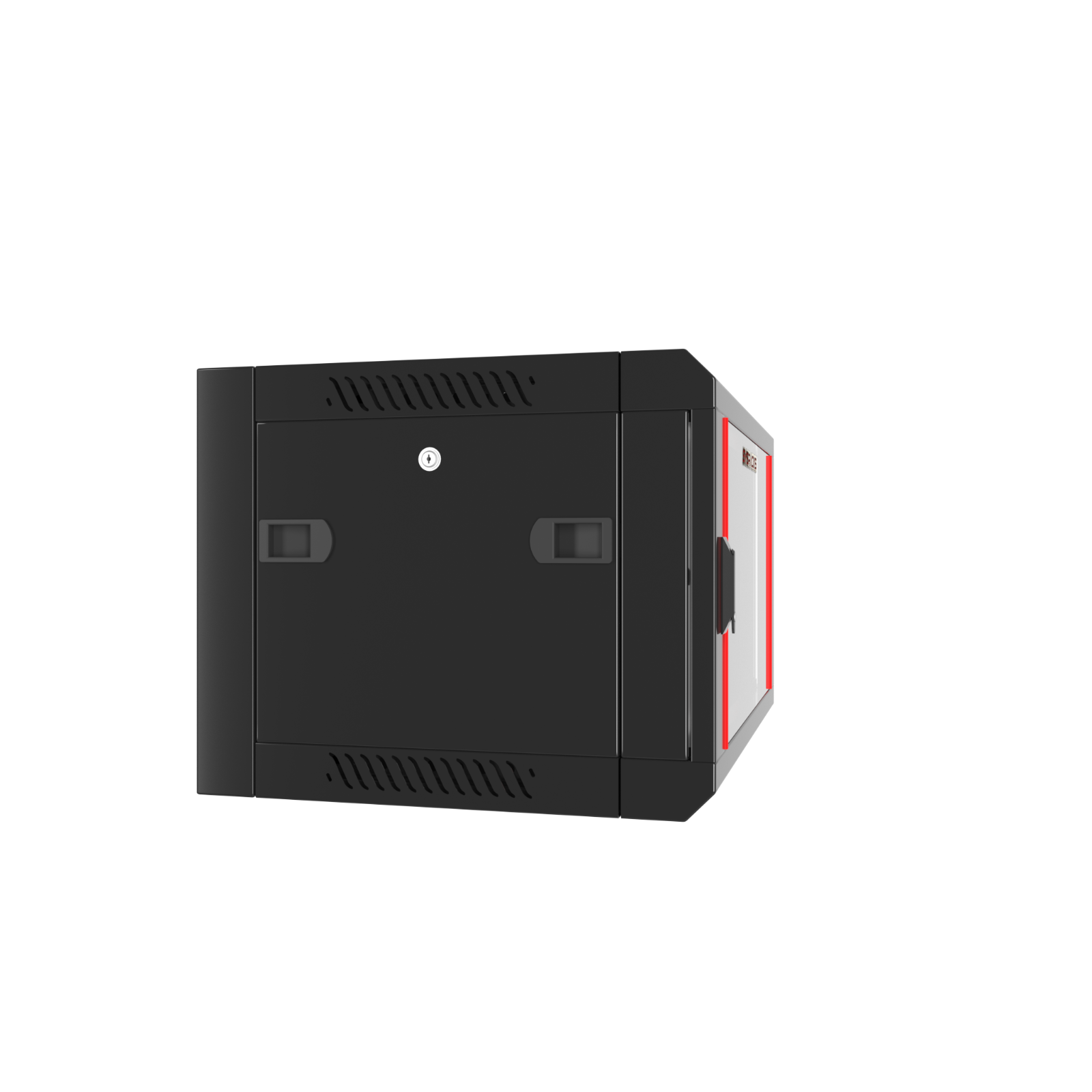 6U Wall Mount Server Cabinet Locking Networking Enclosure Data Rack Glass Door
