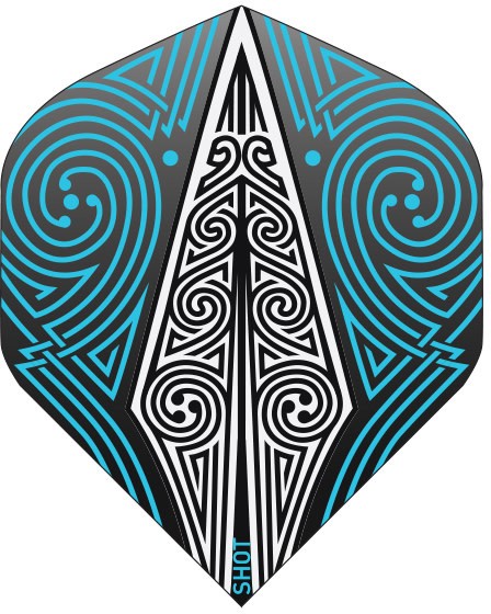 Shot Odin's Spear Blue White Standard Dart Flights