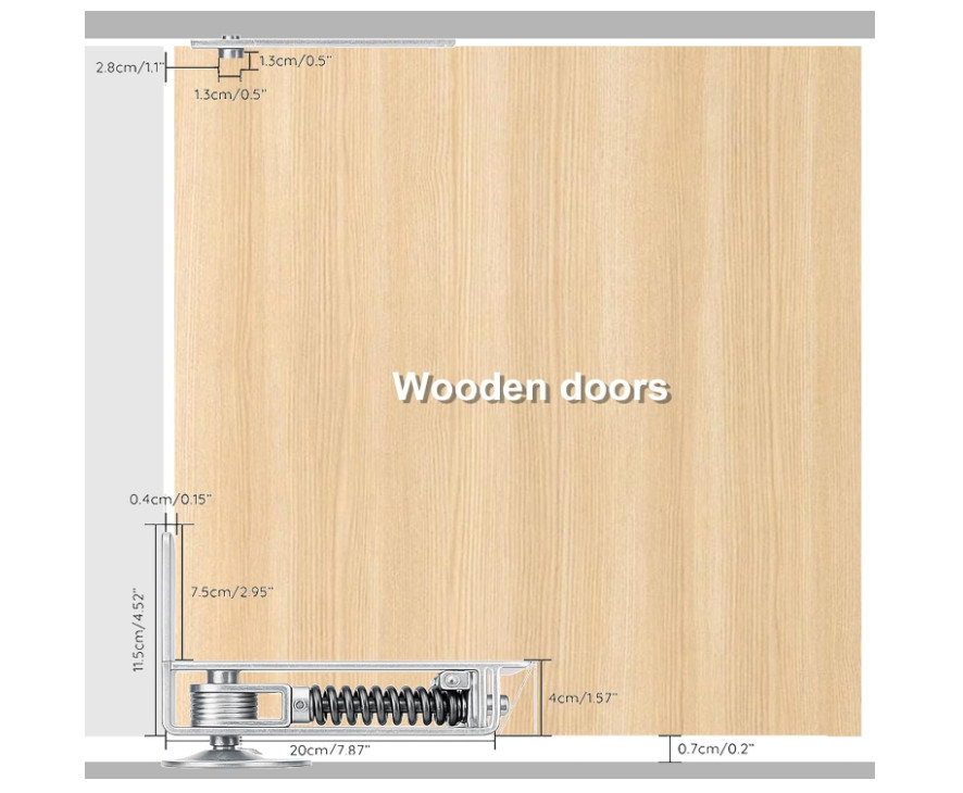 Double Action Spring Hinges Swinging Door Hinge Pivot Hinge with self-Closing