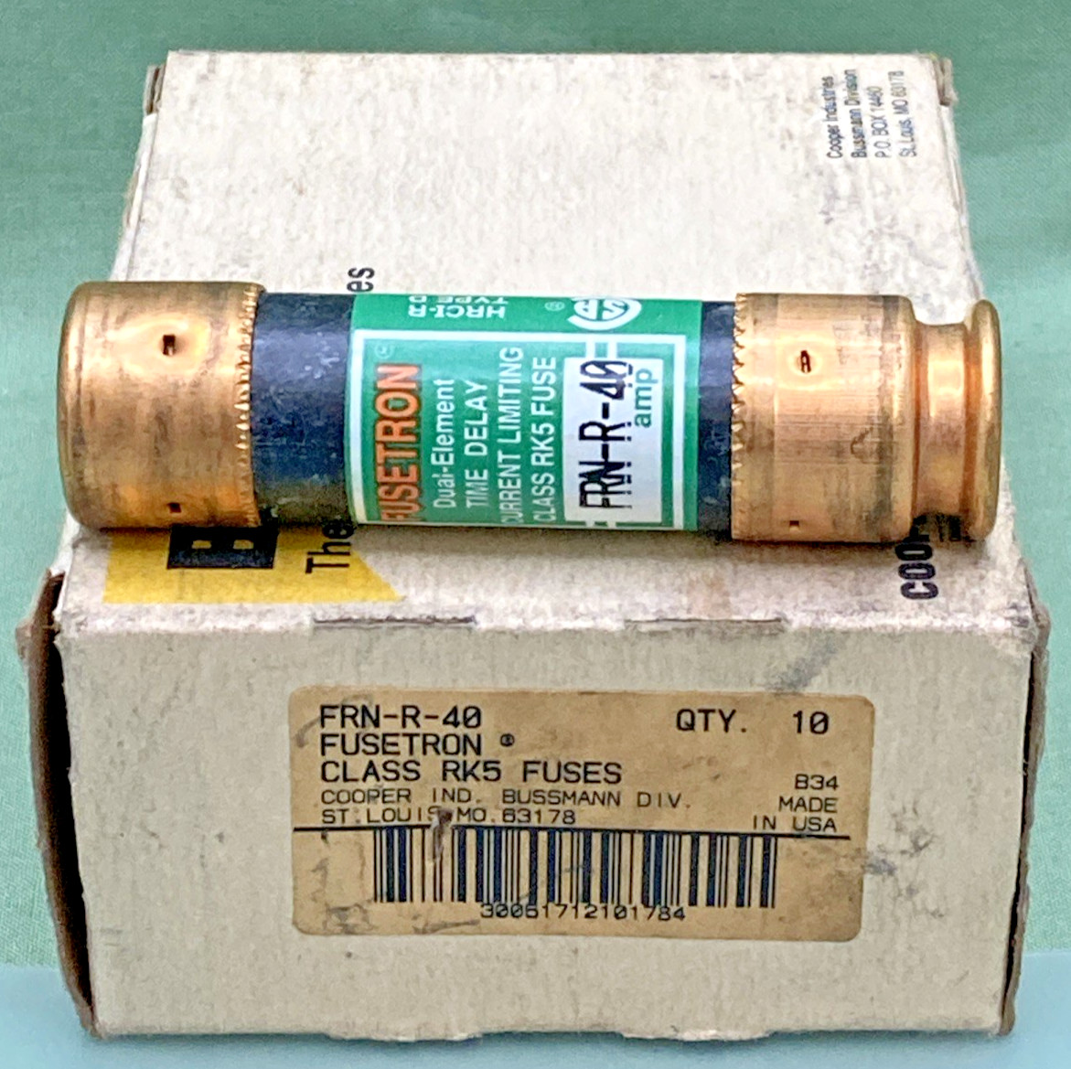 NEW GENUINE BUSSMANN FRN-R-40 FUSETRON CLASS RK5 FUSES