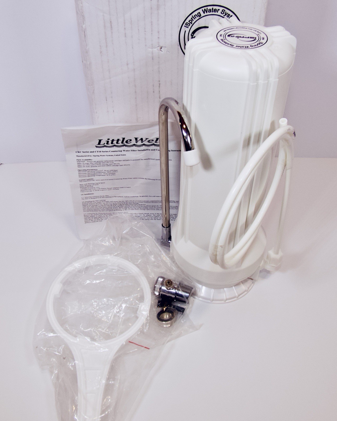 iSpring CT10-W Countertop Water Filter 7 Multi-Layer Faucet Water Filter System