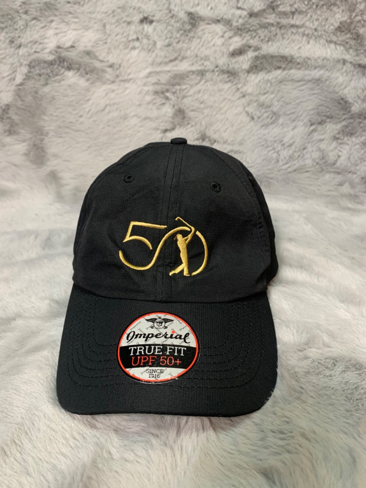 Players 50th Anniversary Hat Cap Black Imperial Strapback Golf Golfer