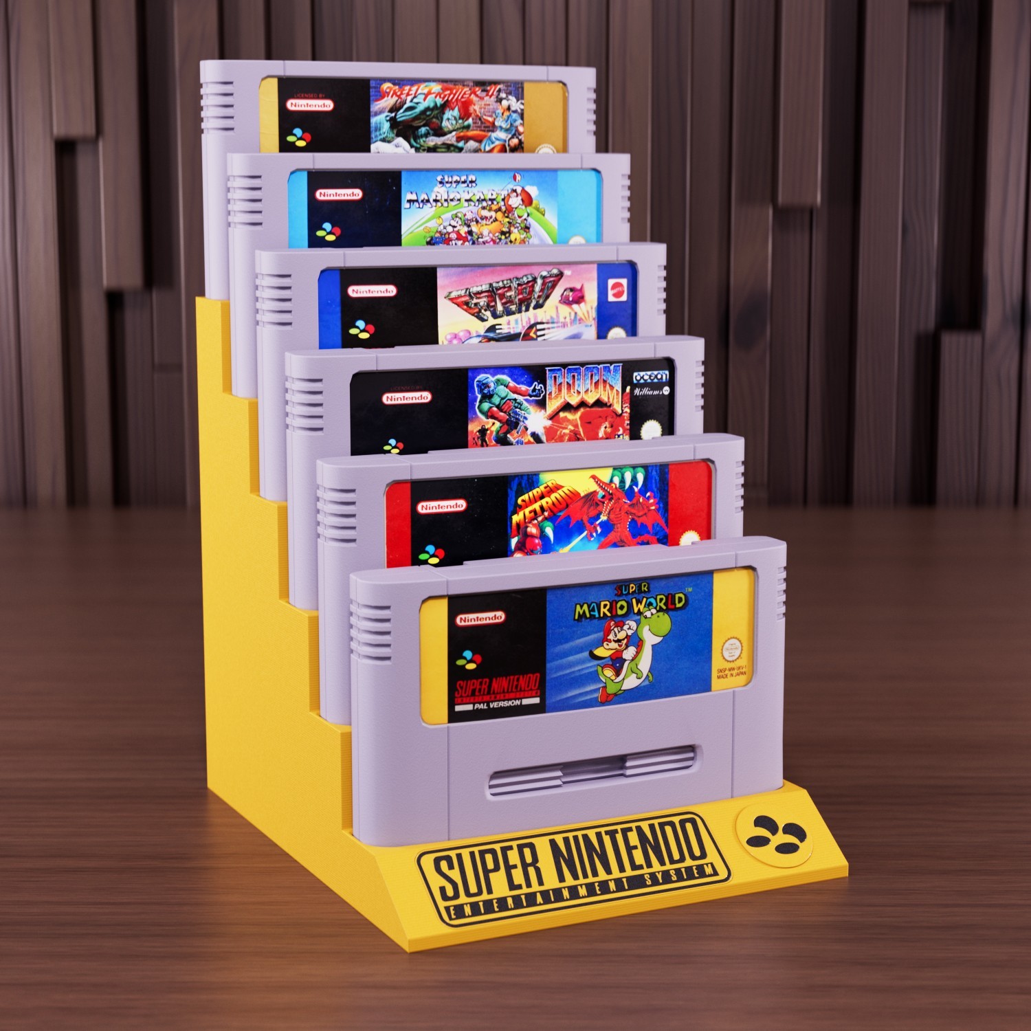 Super Nintendo, SNES Games 6 Cartridge Holder Display Stand