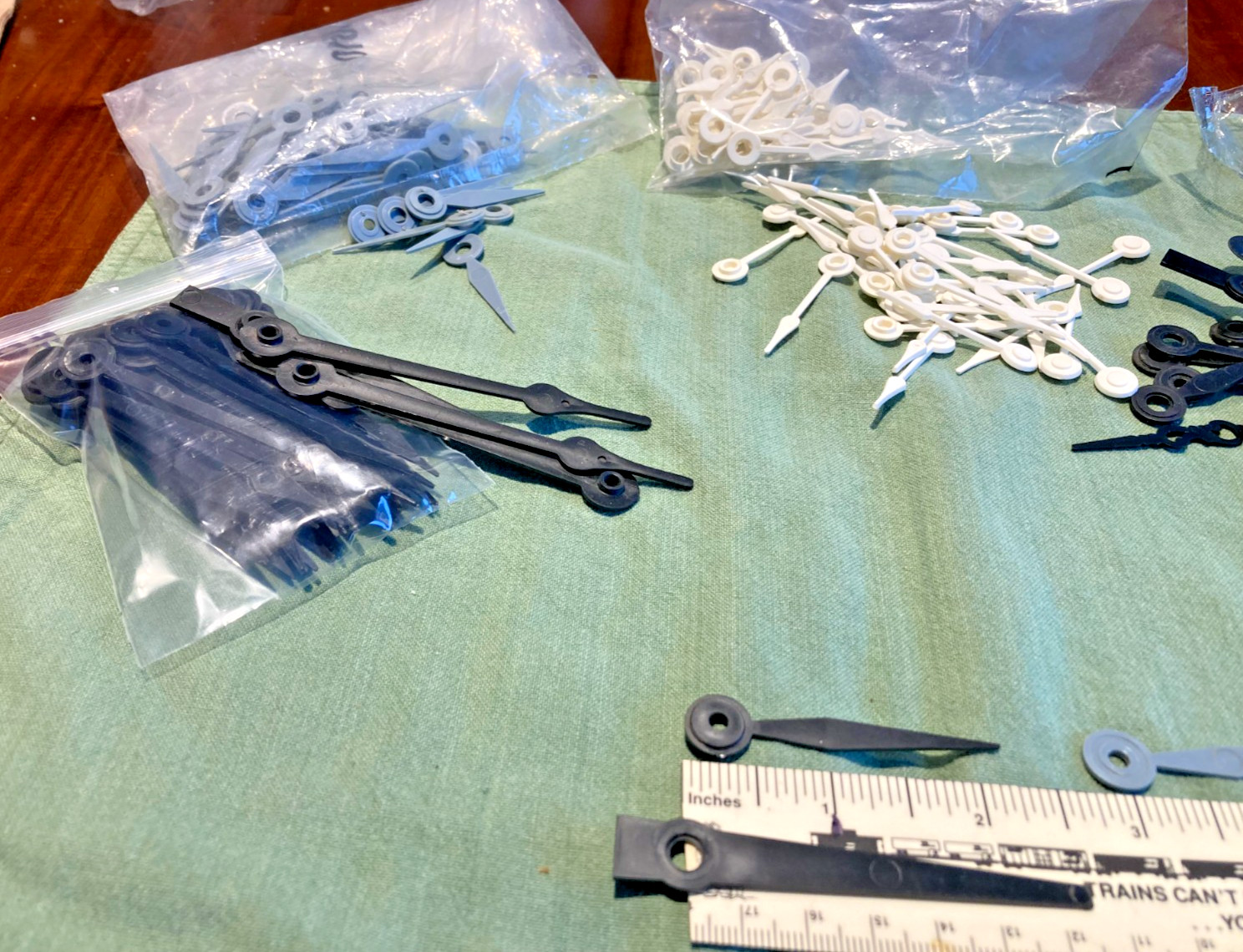 OVER 400 PLASTIC CLOCK HANDS for SCRAPBOOKING! GREAT DEAL!!