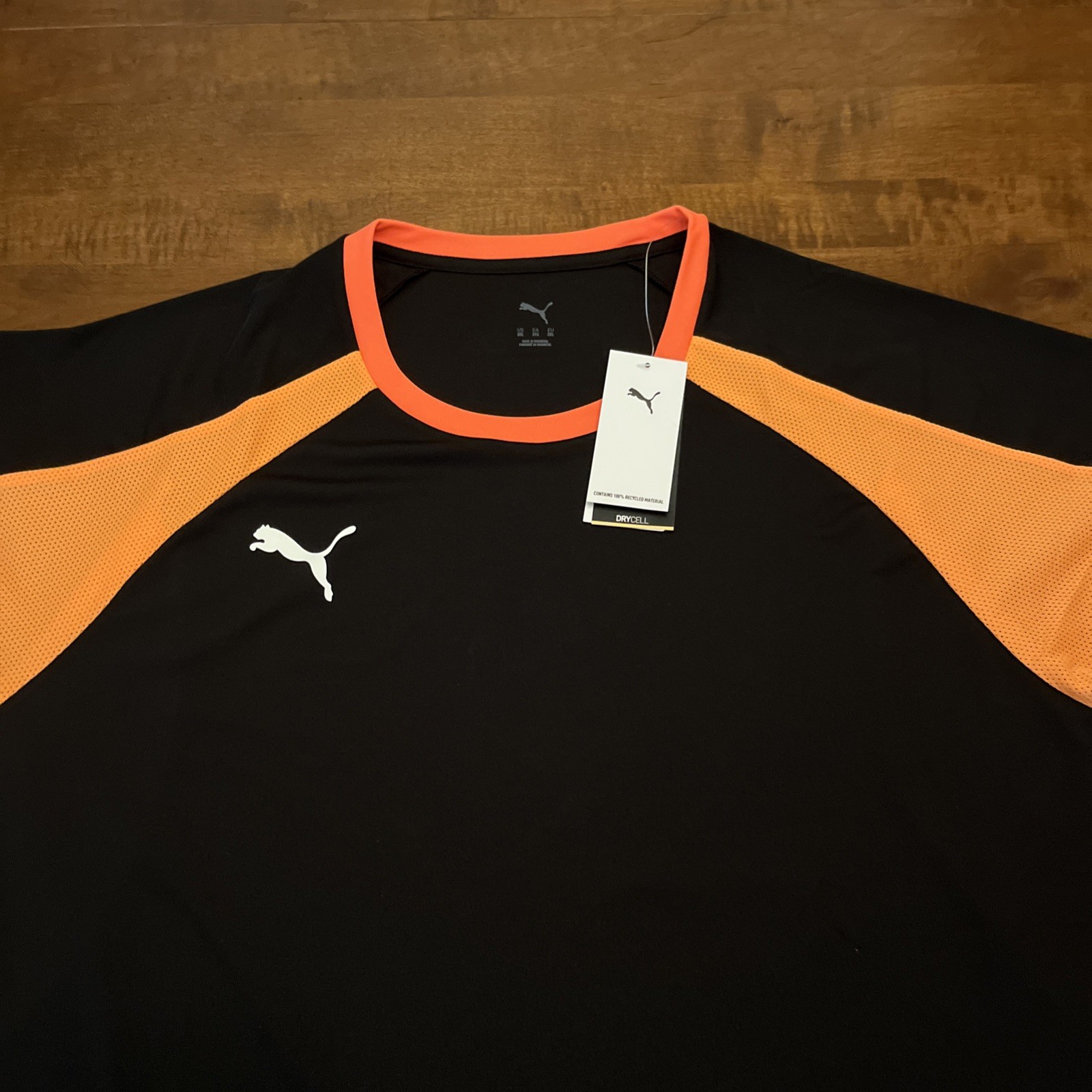 Puma LIGA Jersey Medium Black-Heat-Fire Med M