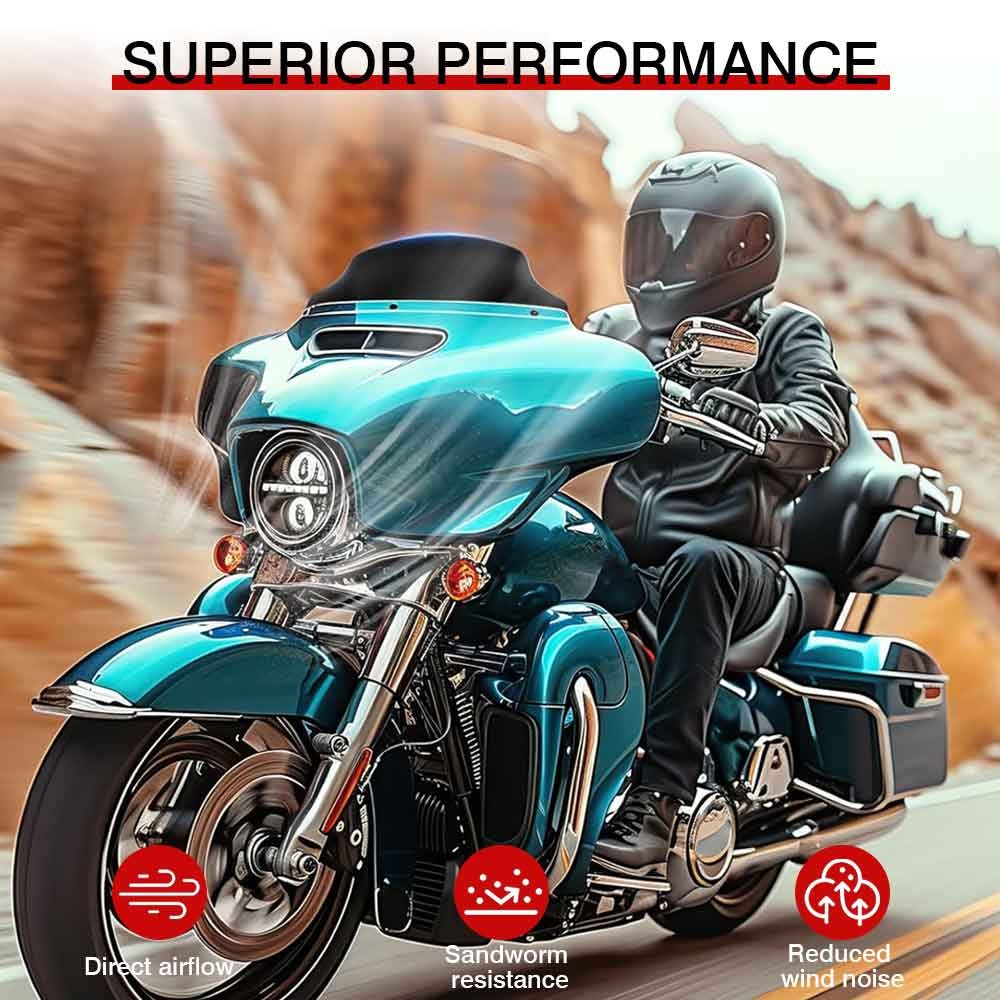 4.5" Wave Windshield Windscreen For Harley Electra Glide Standard FLHT 2019-2021