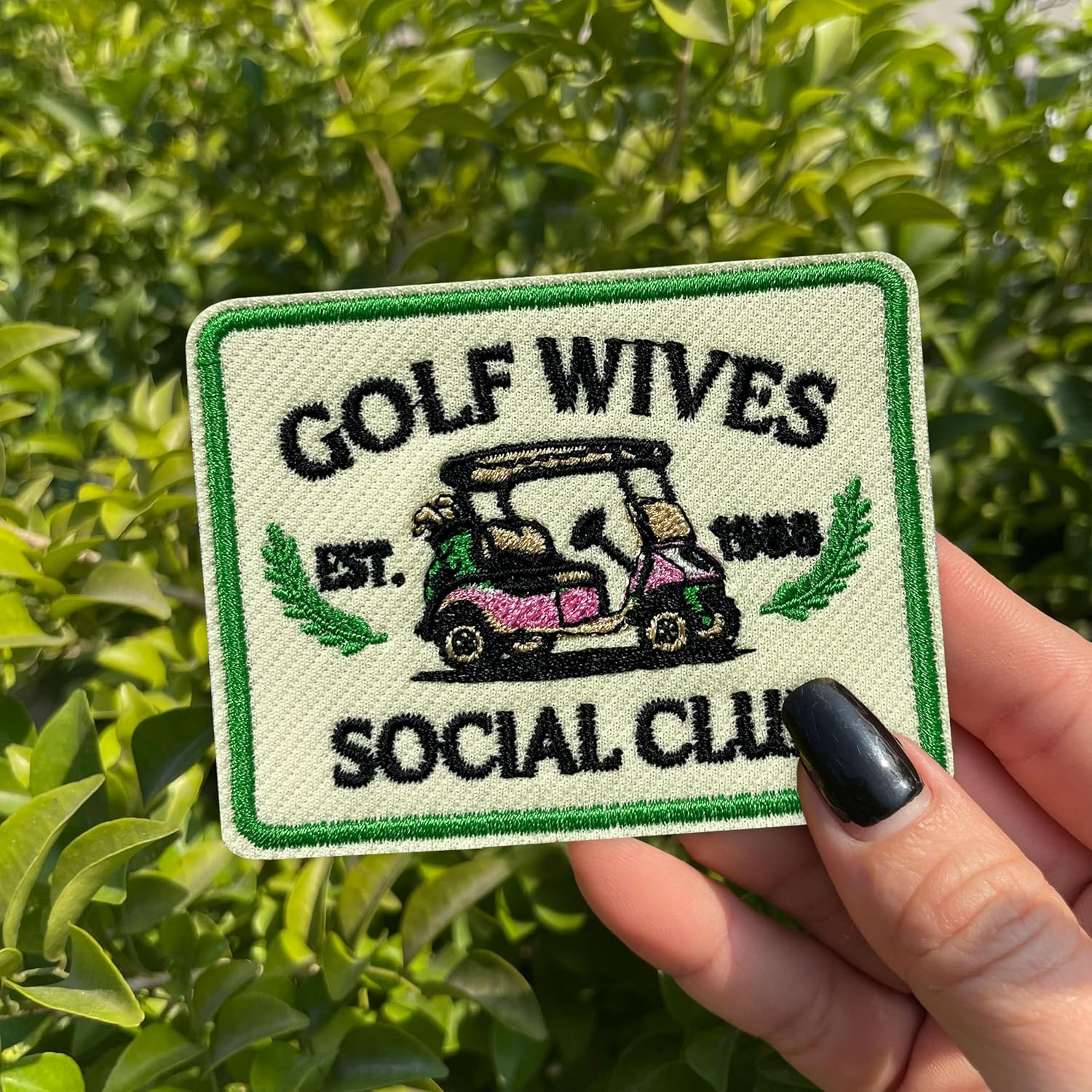 Golf Wives Social Club Patch 3 Inches Golfers Wife Women'S Golfing Gifts for Gol