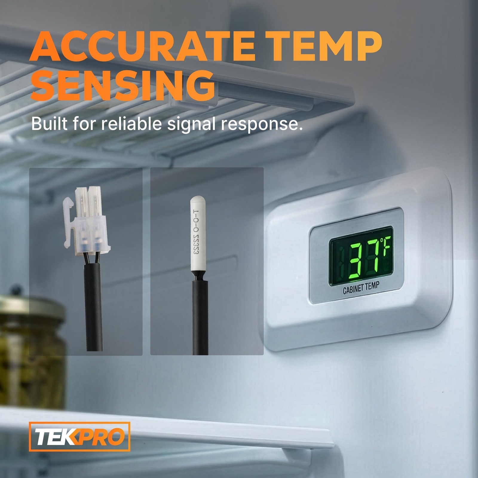 WPW10384183 Refrigerator Thermistor Temperature Sensor Replacement for...
