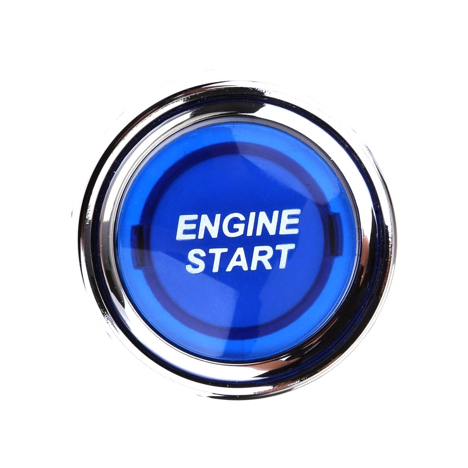 Universal 12V Car Blue Illuminated Engine Start Switch Push Button Race Starter