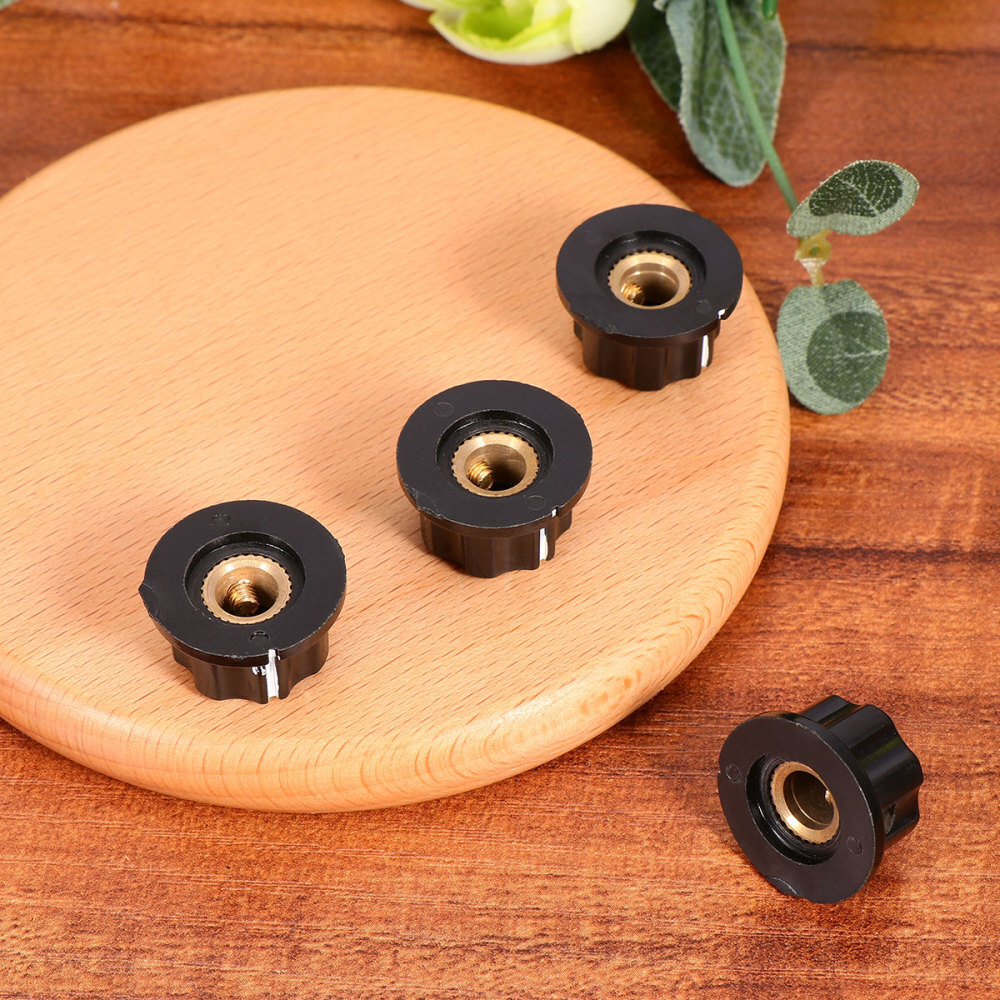 Potentiometer Knob Kit Rotary Switch Knobs Caps Kit Knurled Shaft Bakelite Knob