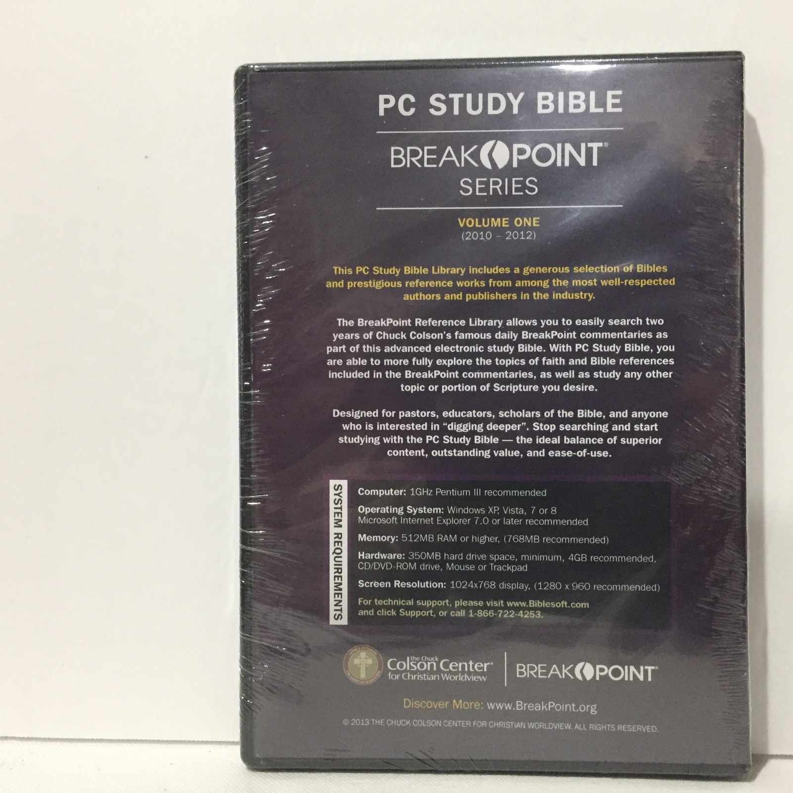 Biblesoft Study Software: BreakPoint Series Volume 1 PC Study Bible Colson
