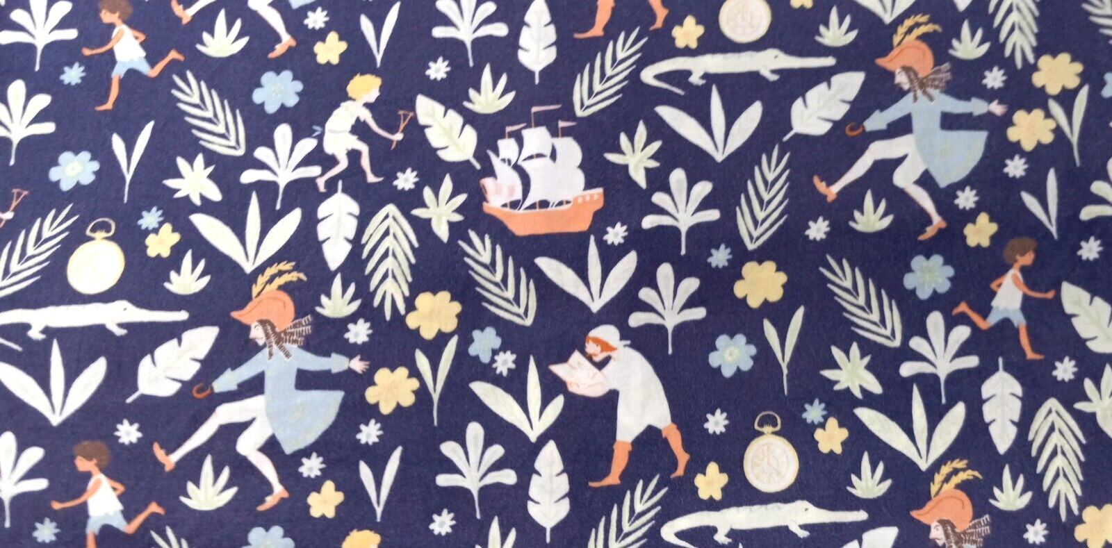 Vintage Handmade Captain Hook Peter Pan Lost Boys Pirates Neverland Pillowcase