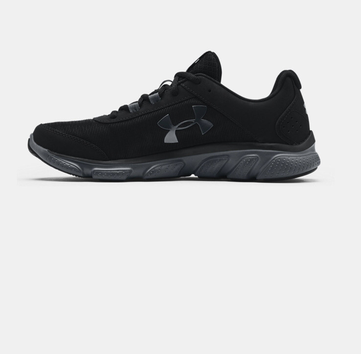 Men UA Micro G Assert 7 Running Training Shoes Sneakers Black/Gray 3020673-002