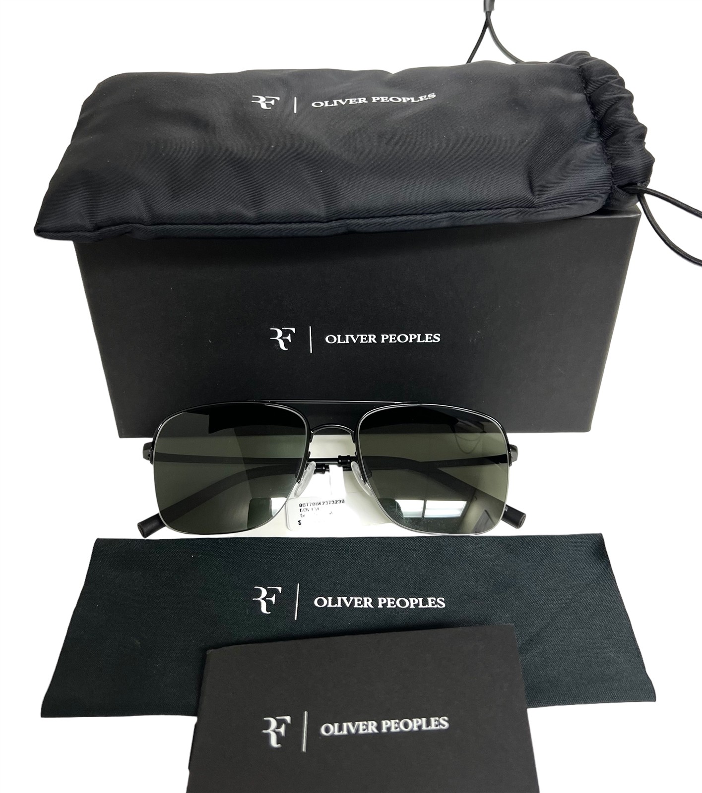 Oliver Peoples Roger Federer R2 Sunglasses OV1343S Matte Black Polarized w/pouch