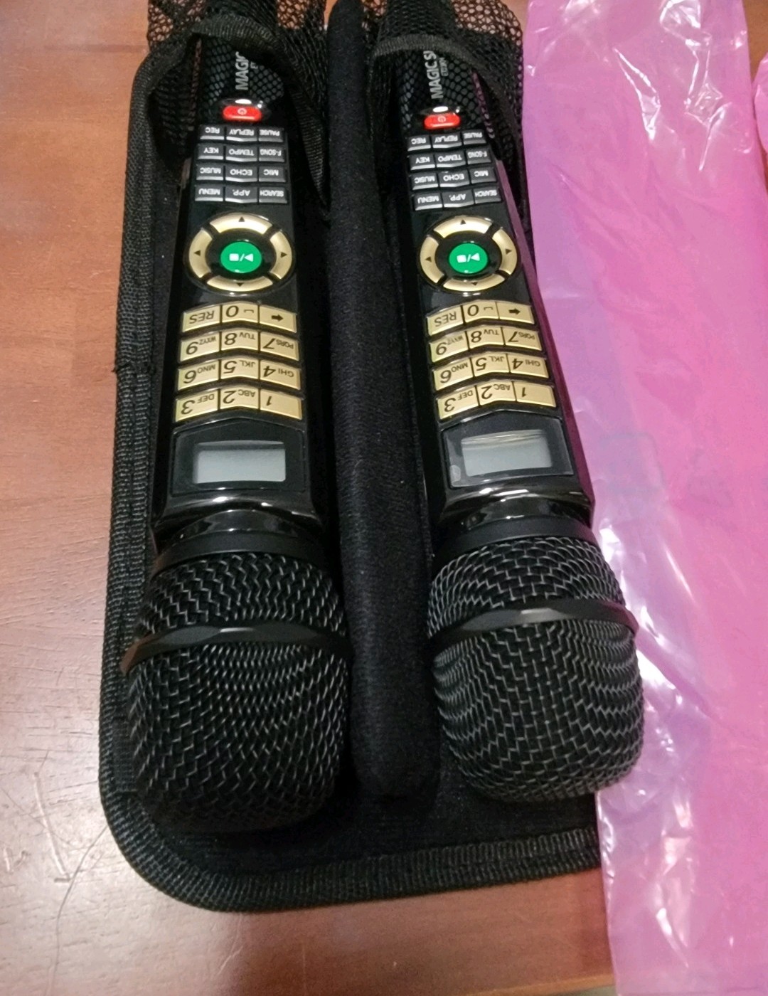 2 Magic Sing EX23DTH Microphone Karaoke on stage wireless mint Entermedia