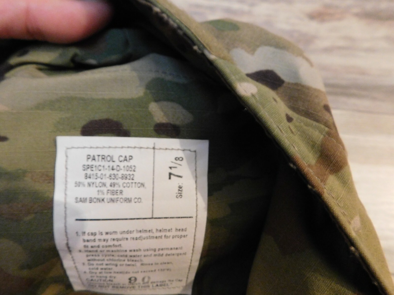 US ARMY OCP PATROL CAP SIZE 7 1/8 NEW