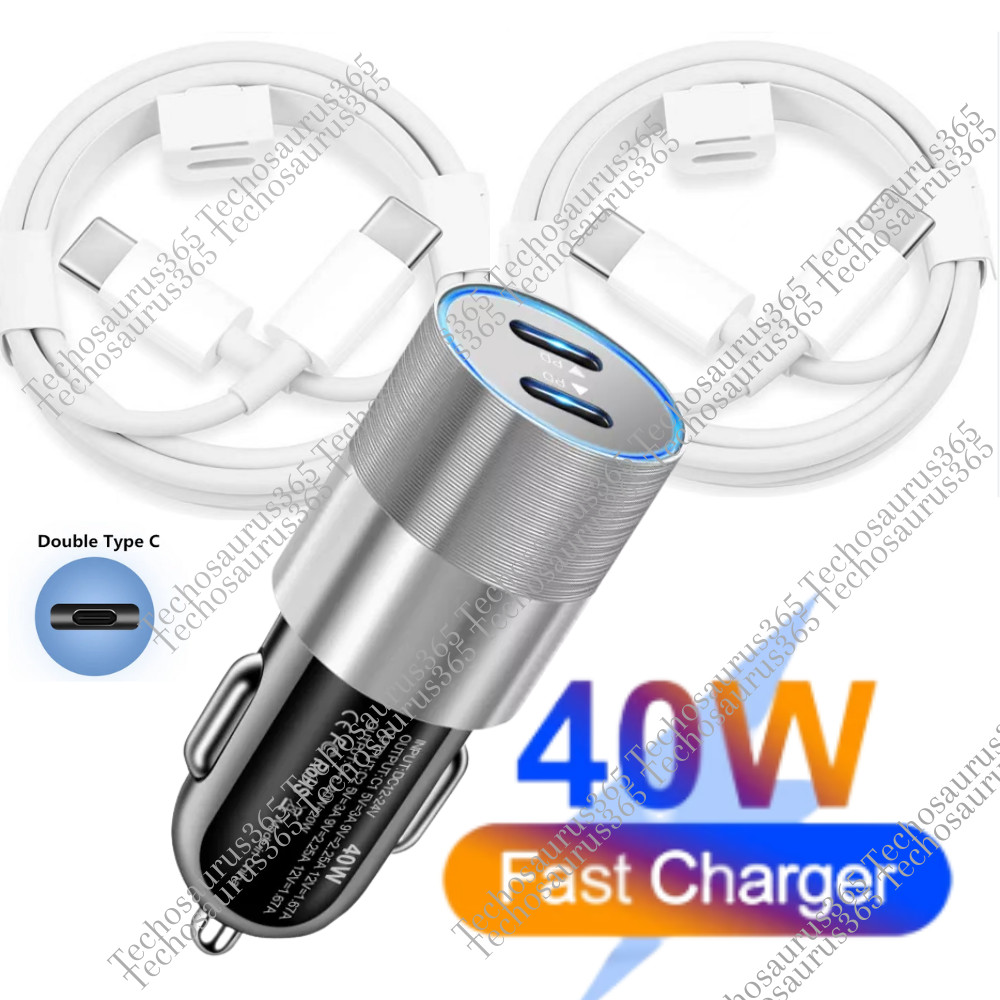 For iPhone 15 Pro Max Plus iPad Samsung 40W USB-C Fast Charger PD Type-C Cable