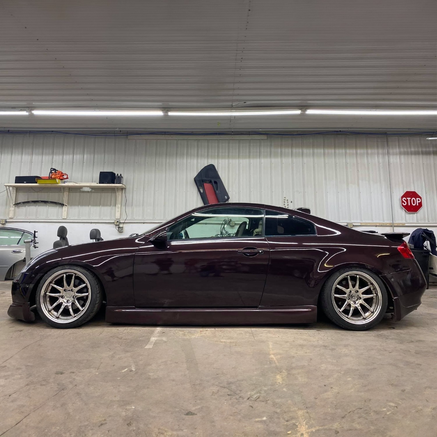 KBD Body Kits ING Style Urethane Side Skirts Fits Infiniti G35 2DR Coupe 03-07