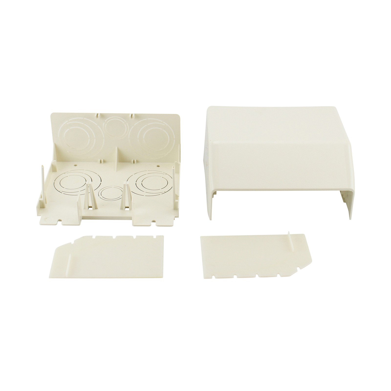 WIREMOLD 5510D ENTRANCE END FITTING 5500 SERIES RACEWAY, 3/4" - 2", IVORY