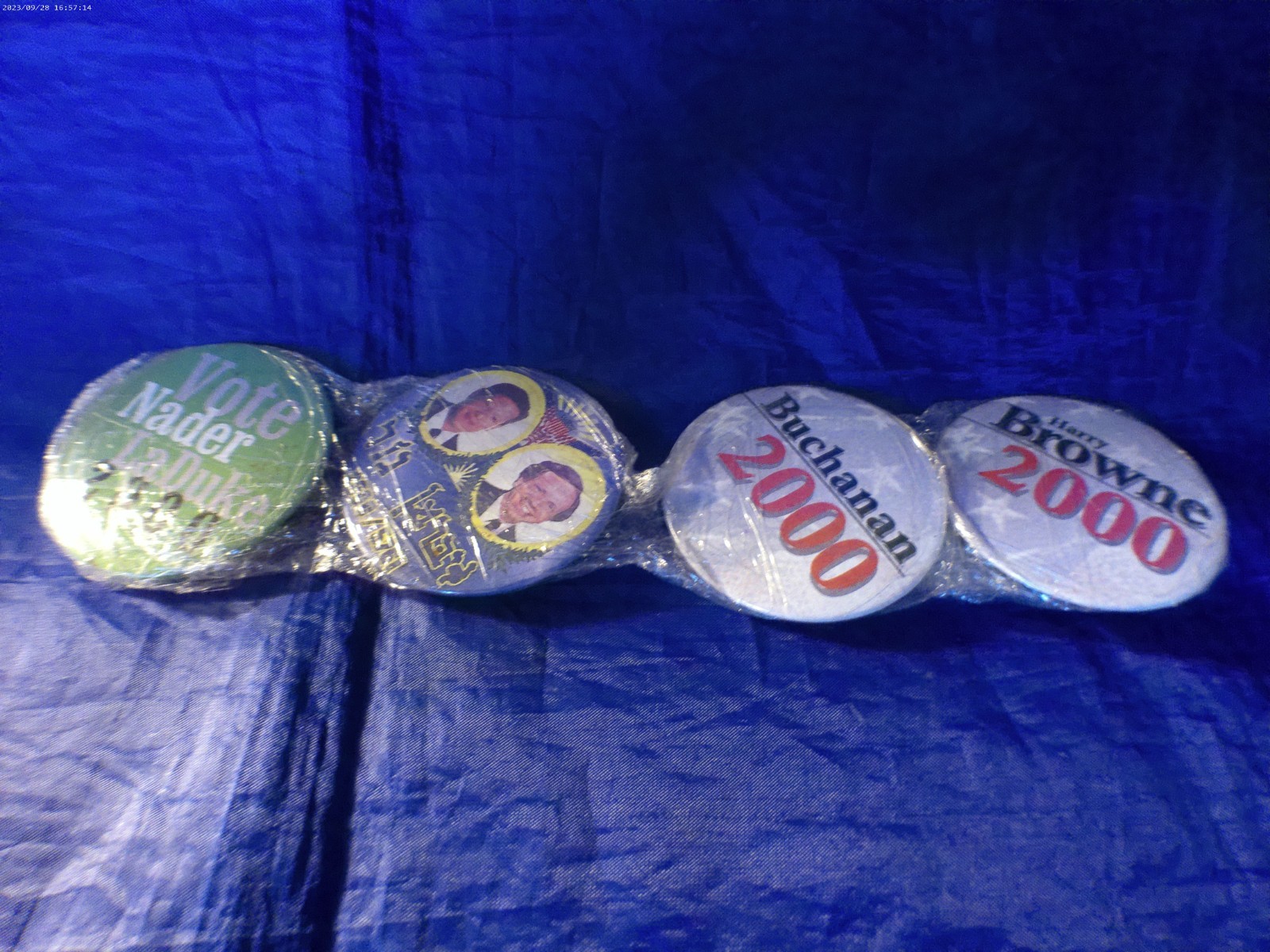 2000 Presidential Election Pinbacks Set of Four See Description