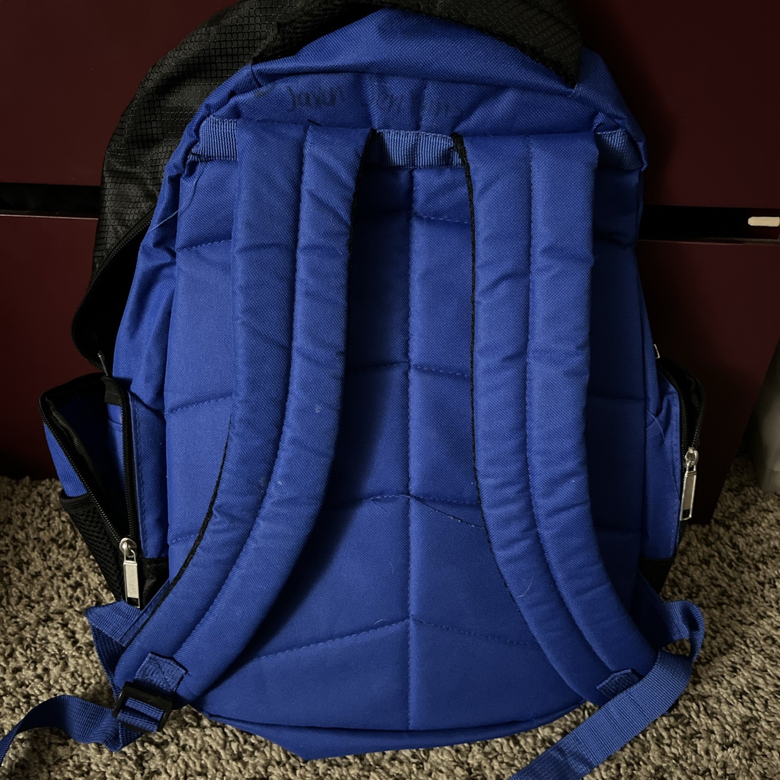 AdventuRidge Backpack Blue Pockets Slots Study School Work Standard Size Used
