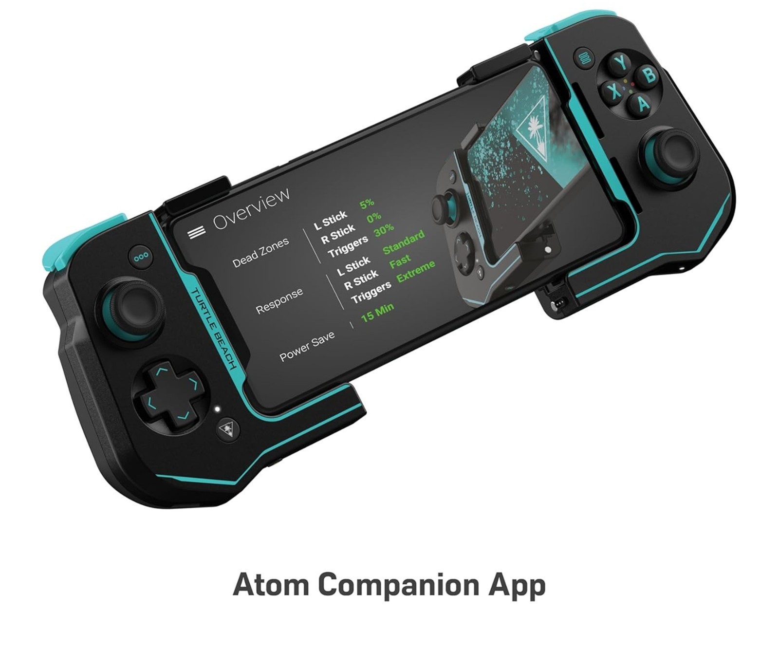 Turtle Beach Atom Mobile Gaming Controller Bluetooth Android Cloud – Black/Teal