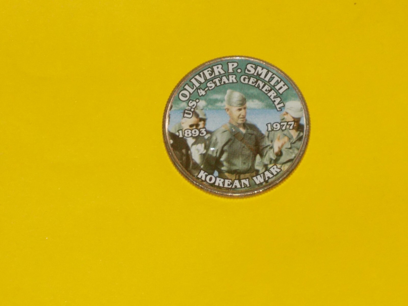 Colorized Kennedy Half Dollar - Korean War - Oliver P Smith K718
