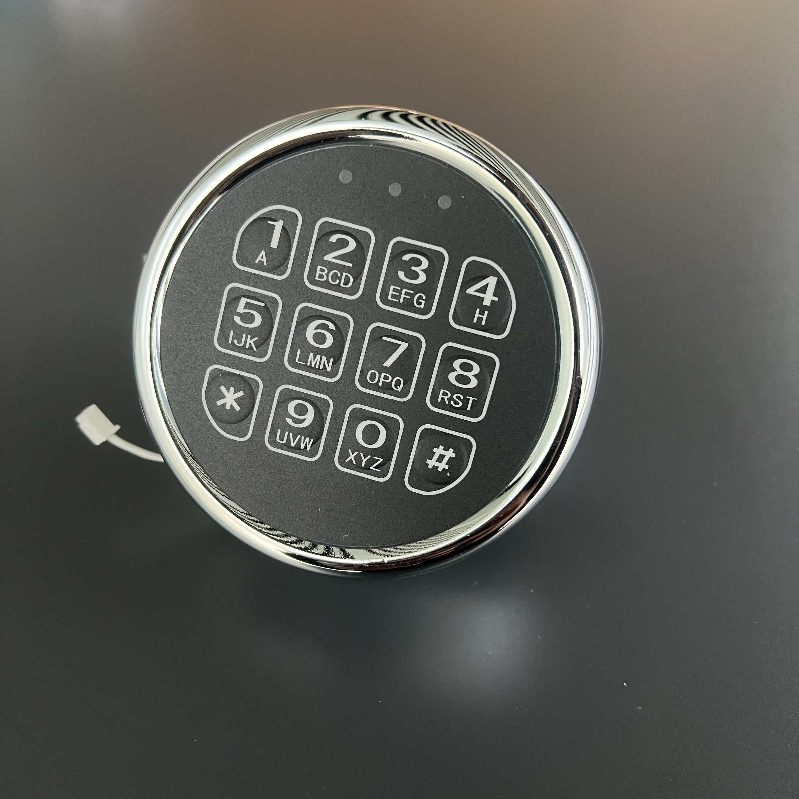 Gun Safe Lock Replacement,Chrome Keypad Electronic Safe Lock with Solenoid Lock