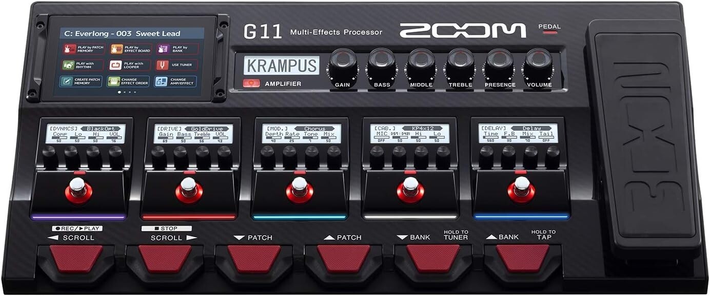 ZOOM G11 guitar effector ZOOM G11 Guitar Multi-Effects Pedals Processor
