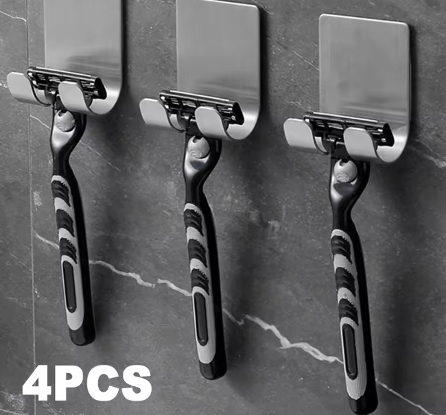 Razor Holder Storage Hook - Wall Mounted Shaving Rack for Easy Organization