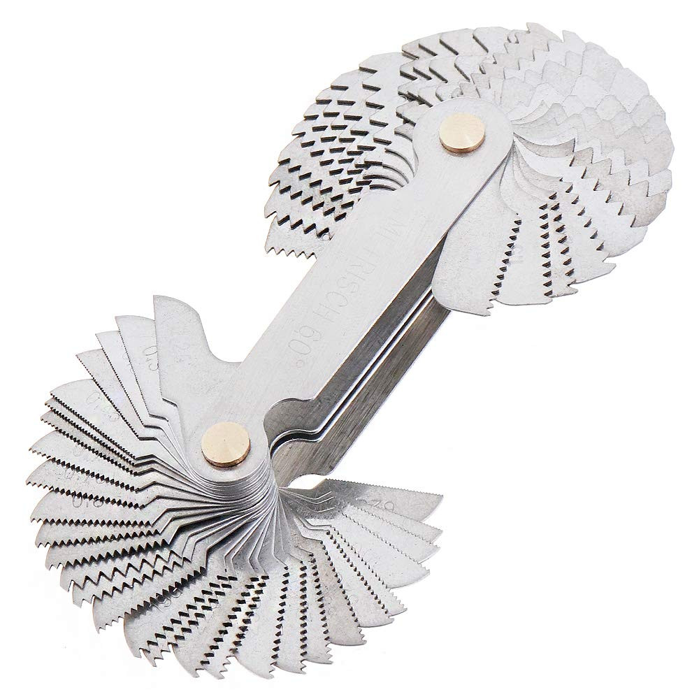 Chgimposs Metric & Imperial & US Screw Gauge SAE Whitworth 55 Degree & Metric 6