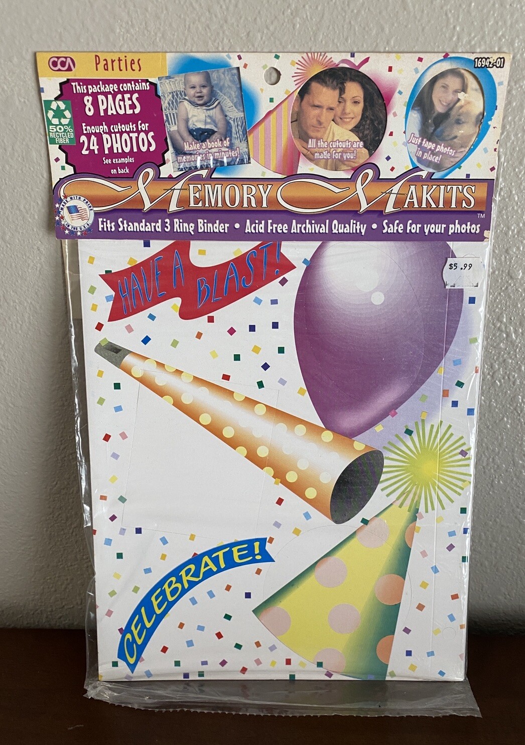Memory Makits Photo Trim Cutouts Birthday, Party Celebration Party Cutouts New