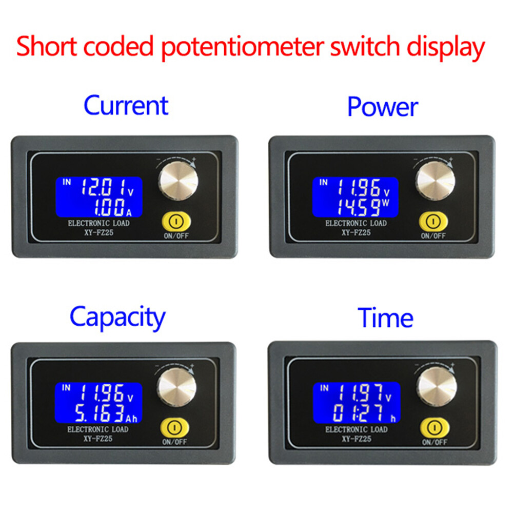 5A 35W Constant Current Electronic Load Tester Battery Discharge Capacity Tester