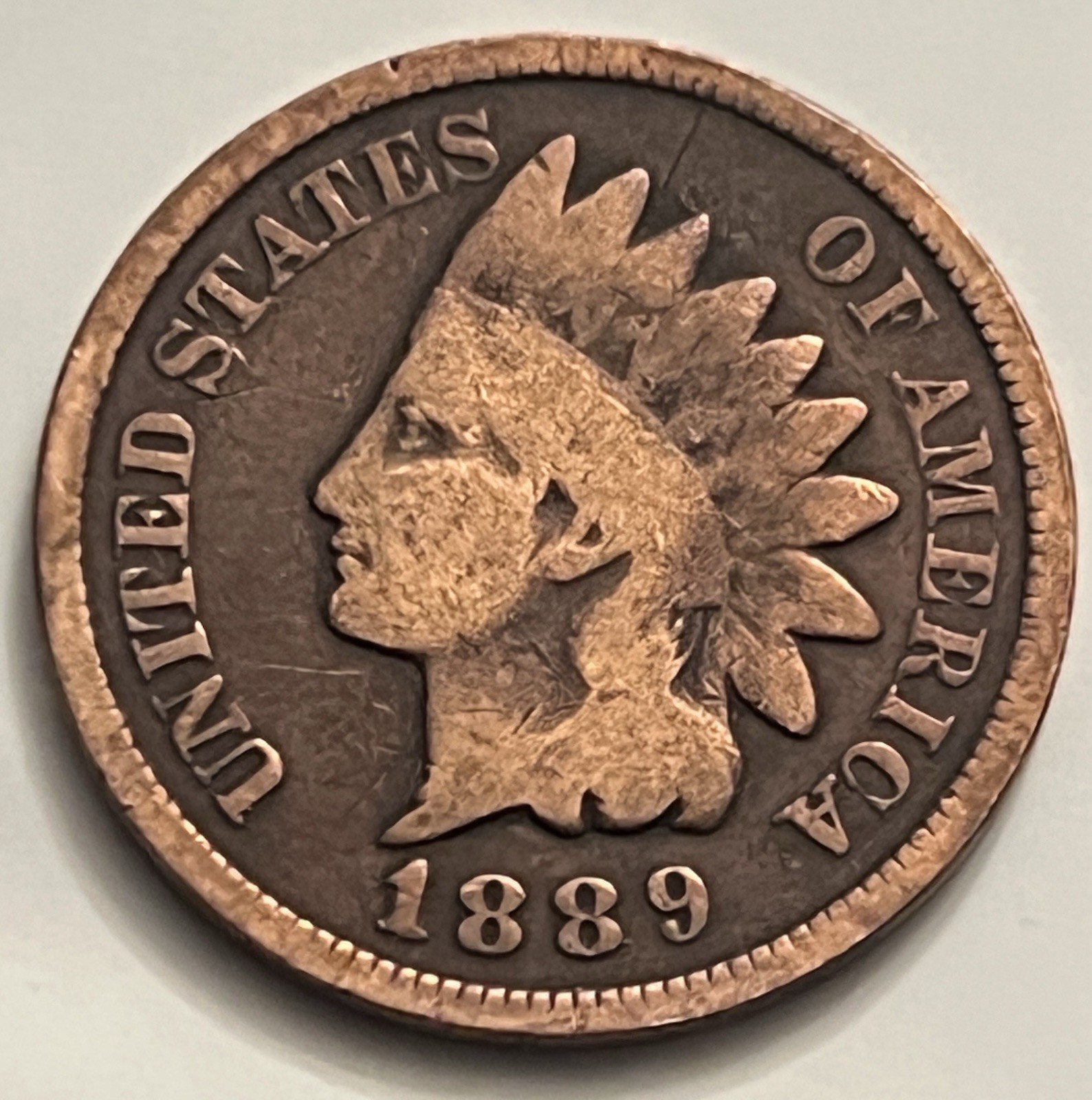 1889 Indian Head Cent VG BN226