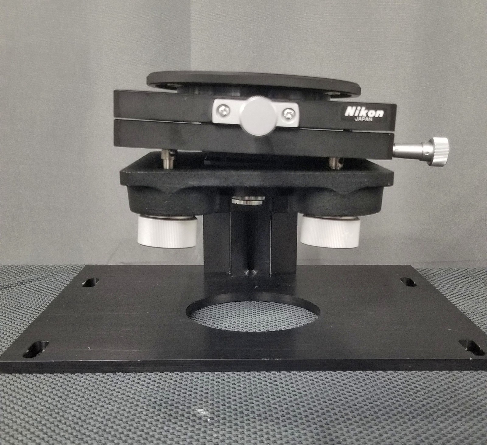 Nikon Interferometry Stage IF Tilting Rotating XY w/ Toolmaker Microscope Mount
