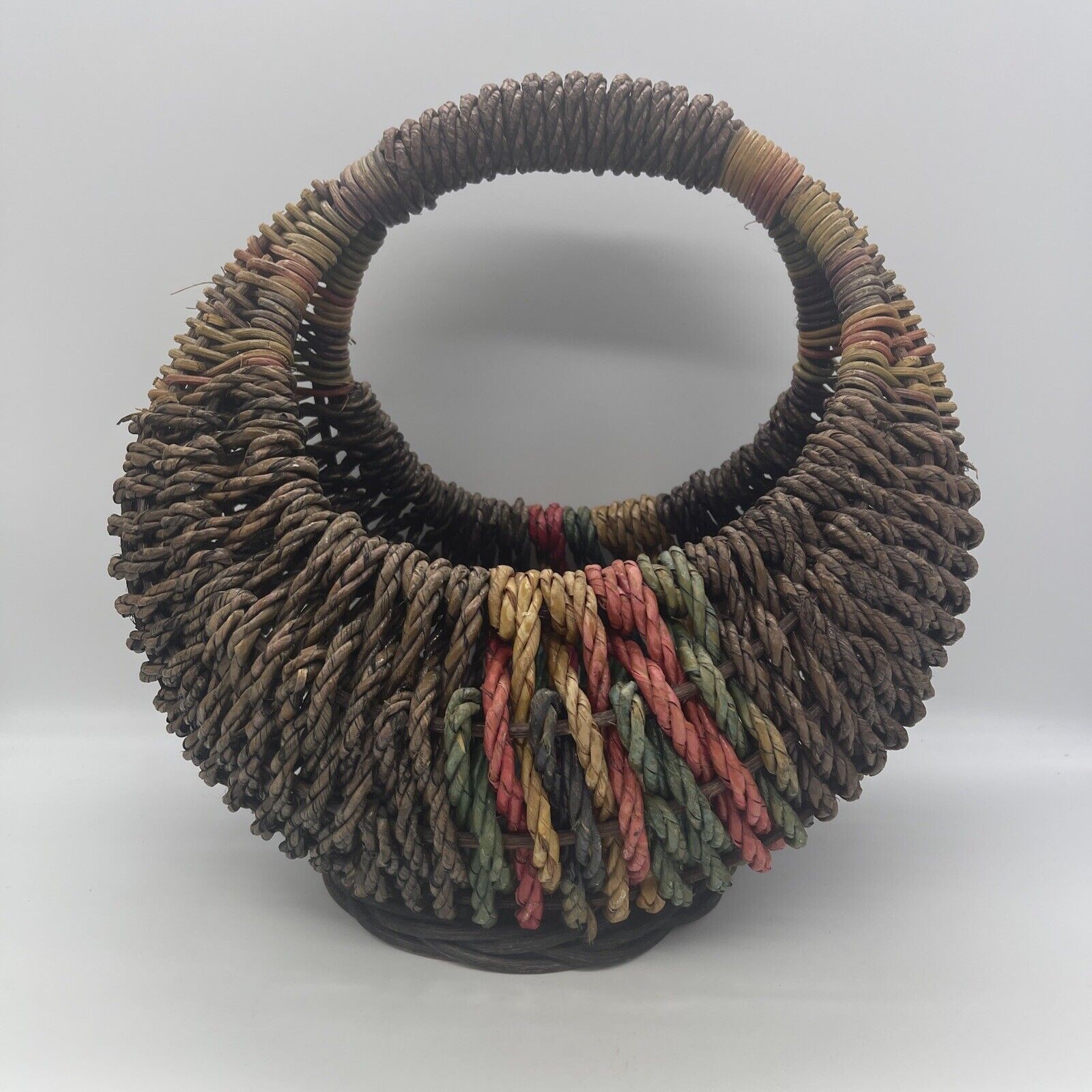 Colorful Basket 12” tall 12” wide