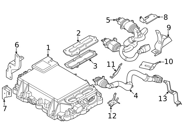 Genuine Nissan Cable Assembly Bracket 24138-5MP5C