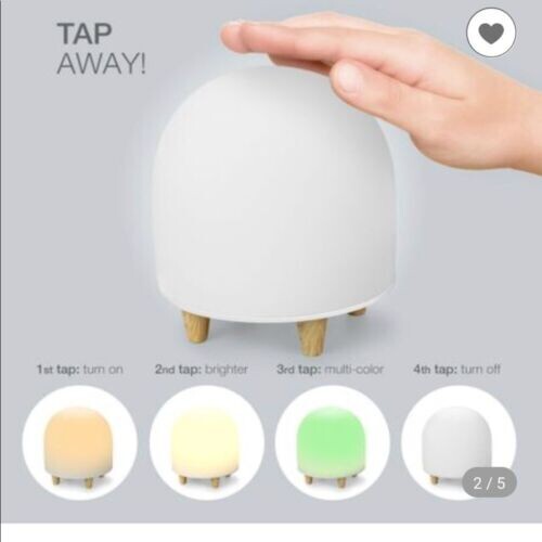 6 Color Change Rechargeable LED Color Changing Silhouette Night Lamp