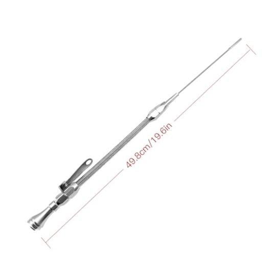 -8445 FE Compatible with Ford FE Big Block Stainless Flexible Dipstick. Silver