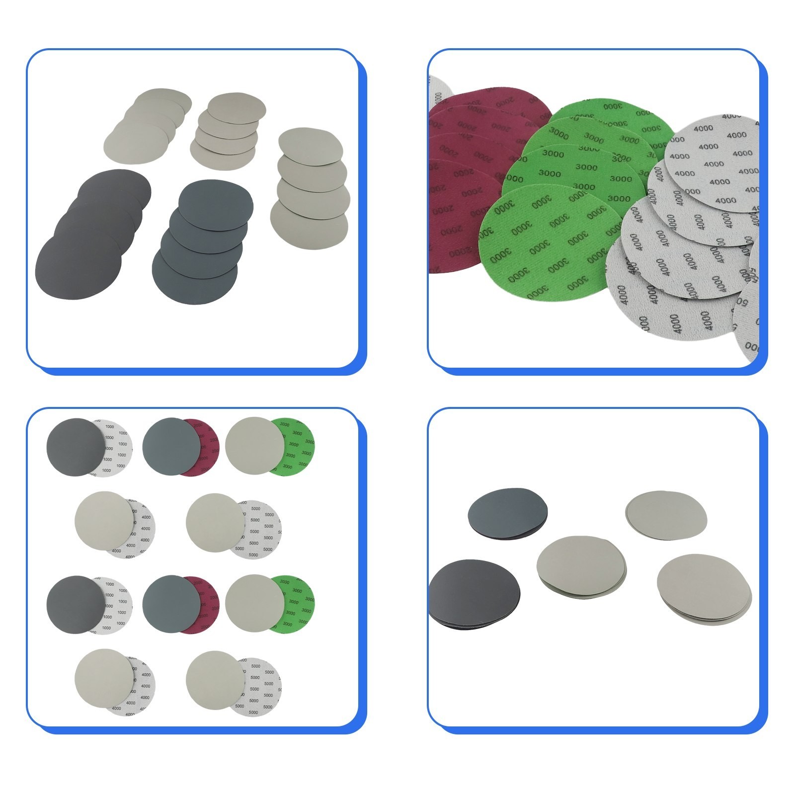 High Durability 5 Inch Sandpaper Discs 20 Pack with Multiple Grit Options