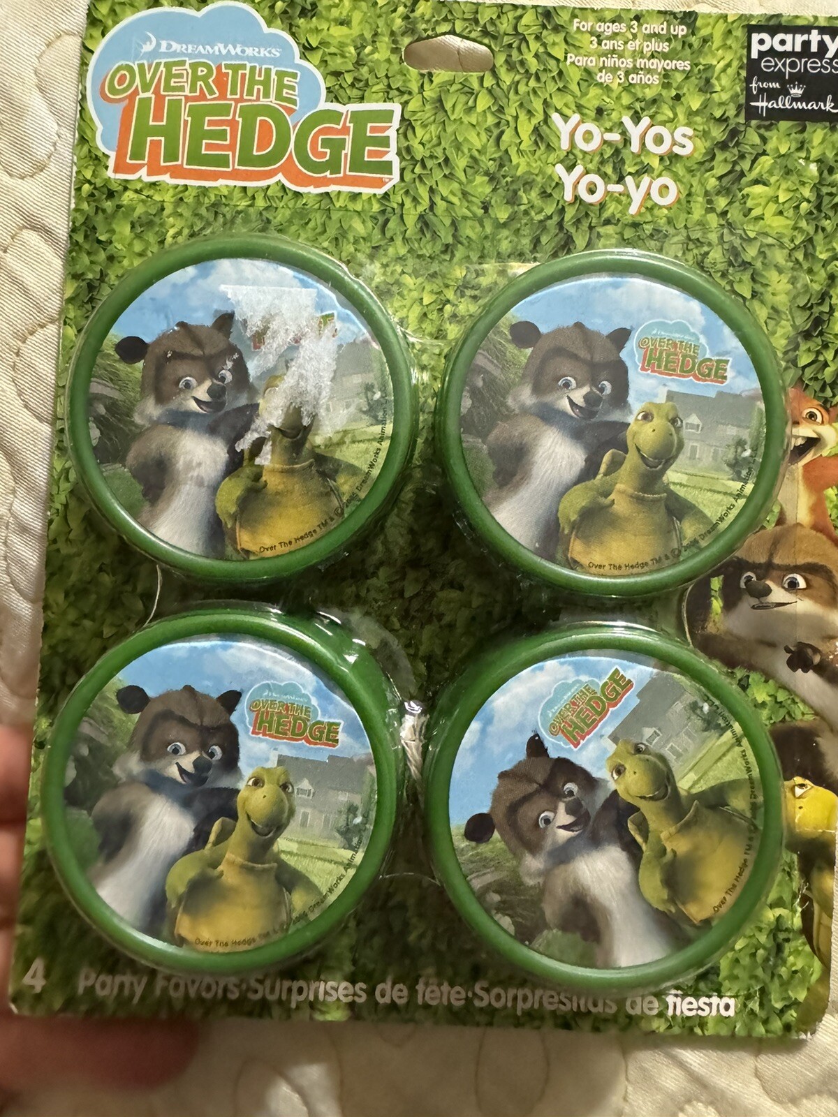 4 New Over The Hedge From Hallmark Party Supply Gifts Yo-yos  Favors Toys Hallwe