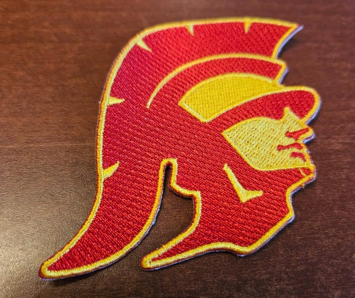 USC Trojans 3” Iron On Embroidered Patch FREE Shipping!!