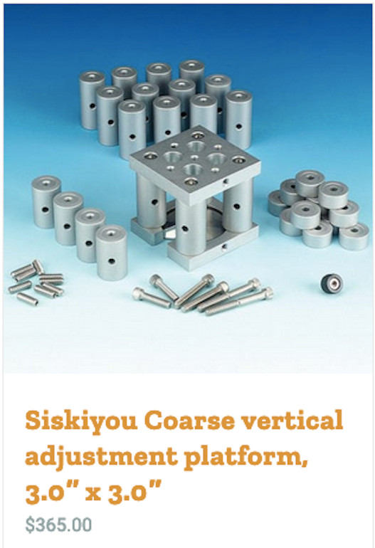 Siskiyou MX312P Vertical 3×3 elevation Platform