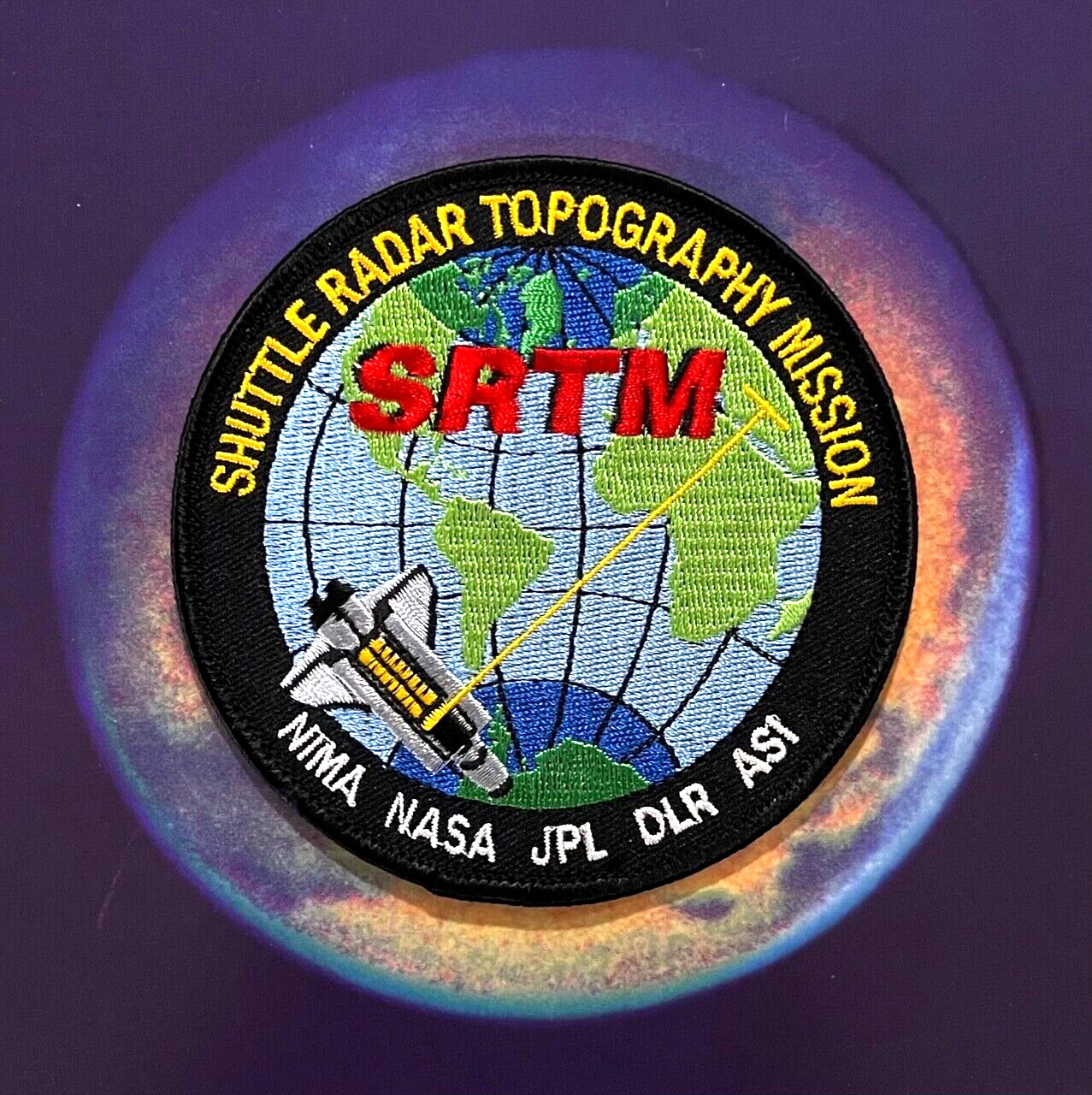 SRTM SHUTTLE RADAR TOPOGRAPHY MISSION NASA JPL 4 INCH PATCH