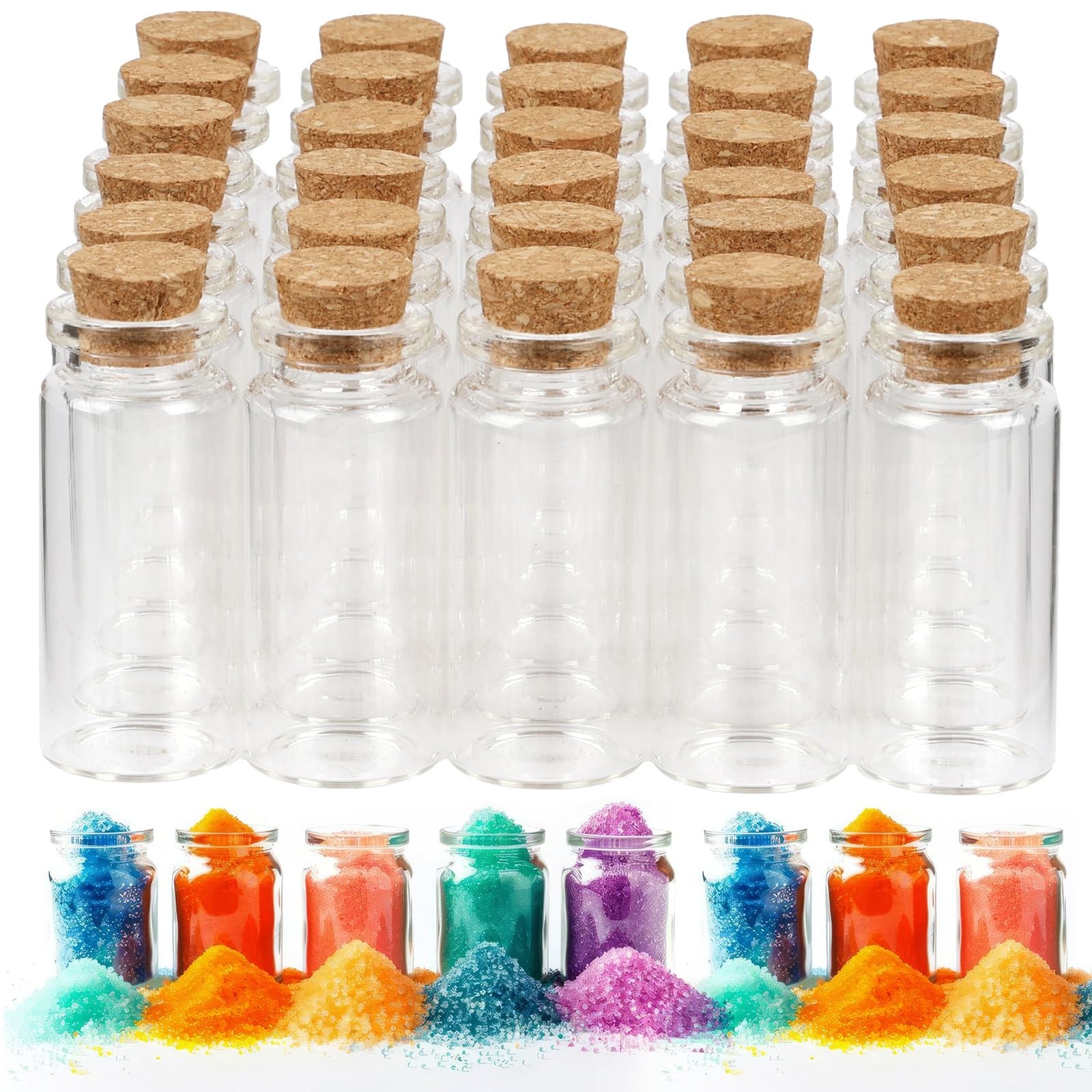 30PCS Spell Jars, Mini Jars, Glass Vials Potion Bottles