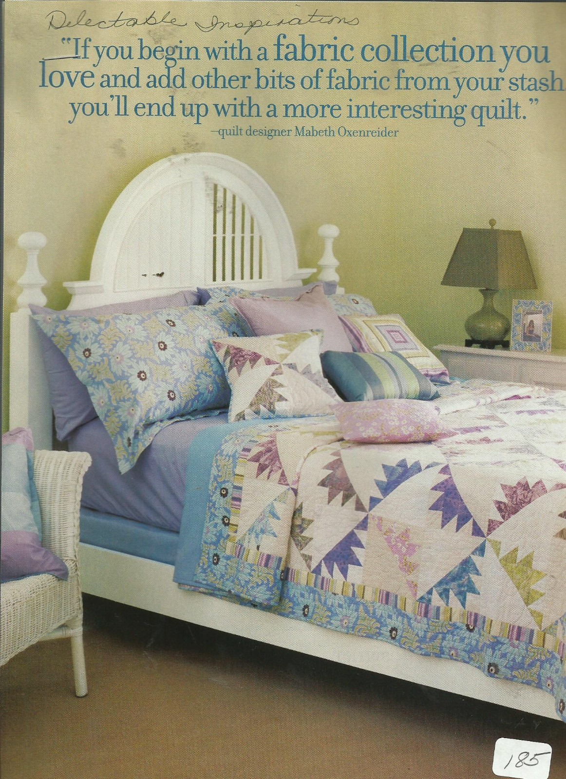 E0743  DELECTABLE INSPIRATIONS QUILT PATTERN/INSTRUCTIONS