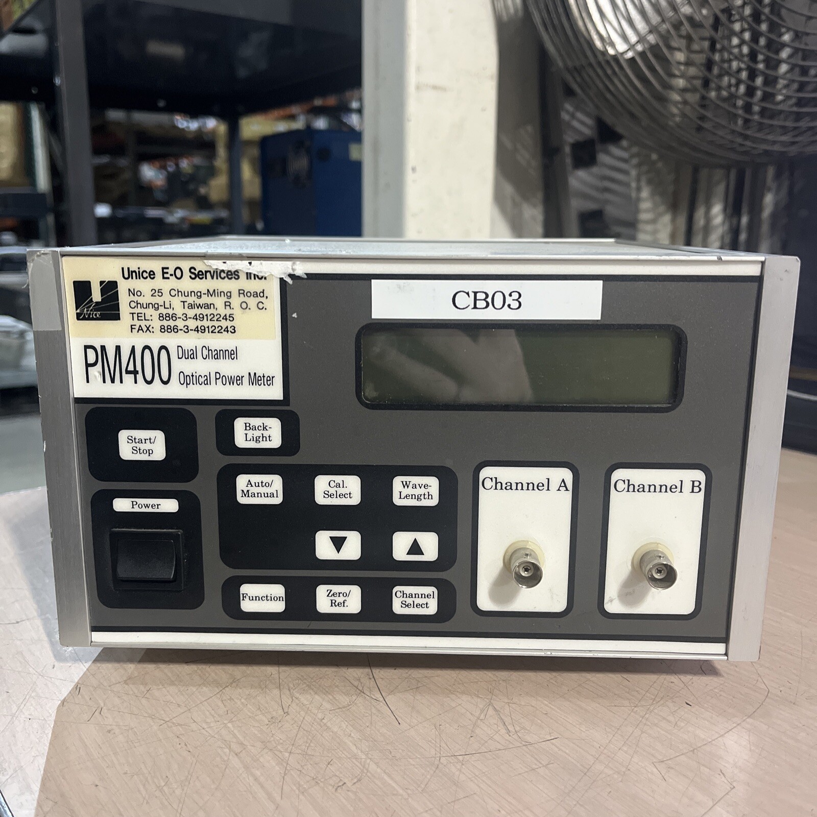 UNICE PM400 DUAL CHANNEL OPTICAL POWER METER