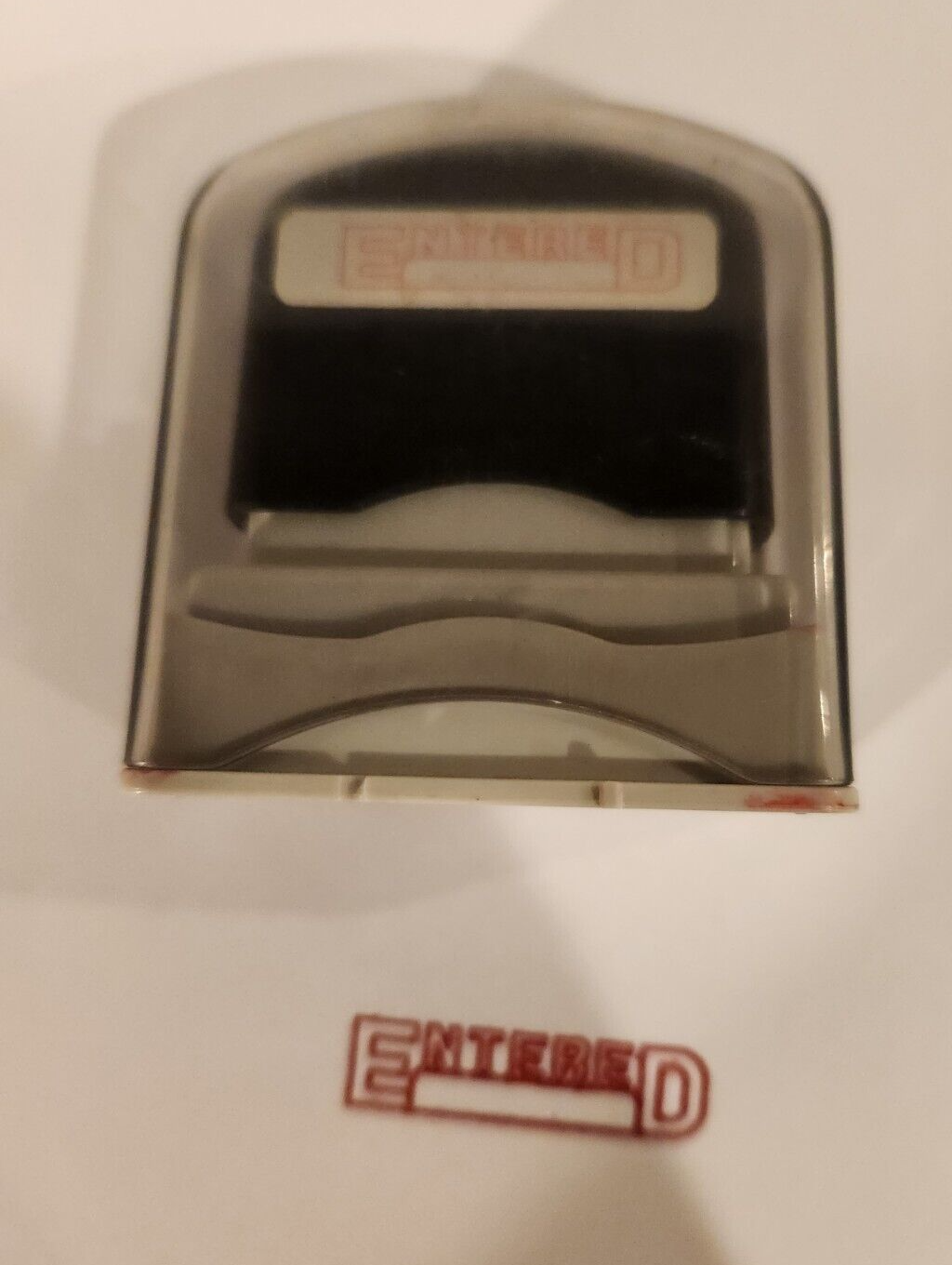 Stockwell Rubber Office Stamp - Entered